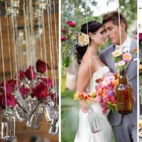 Garrafas de vidro,boa escolha para decoração de casamento?
