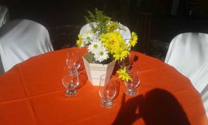 Arranjo da mesa... com flores diferentes
