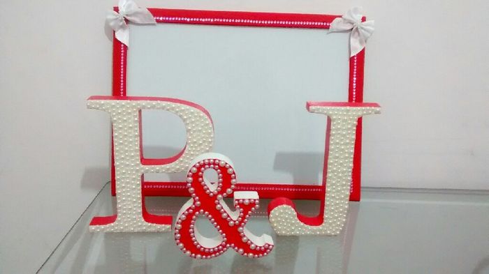 Decorando iniciais em mdf comperolas - 2