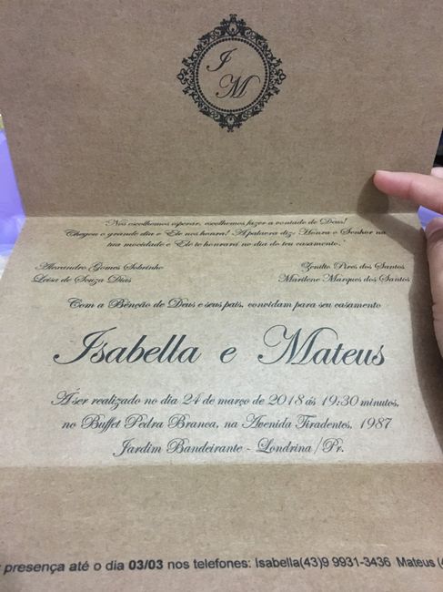  Convites chegou🙏🏼❤️ - 3