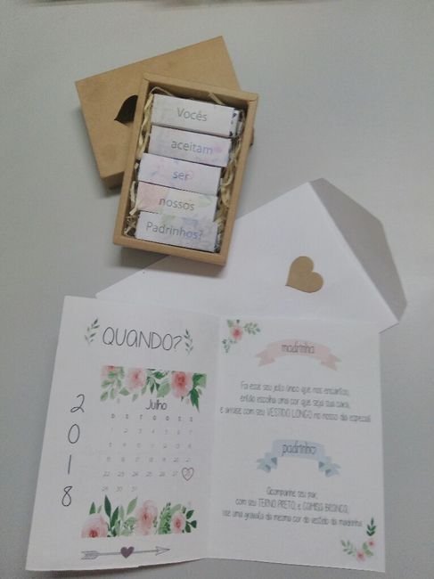  Caixinhas para padrinhos econômica - 3