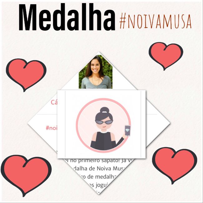 Medalha Noiva Musa - Como não amar - 2