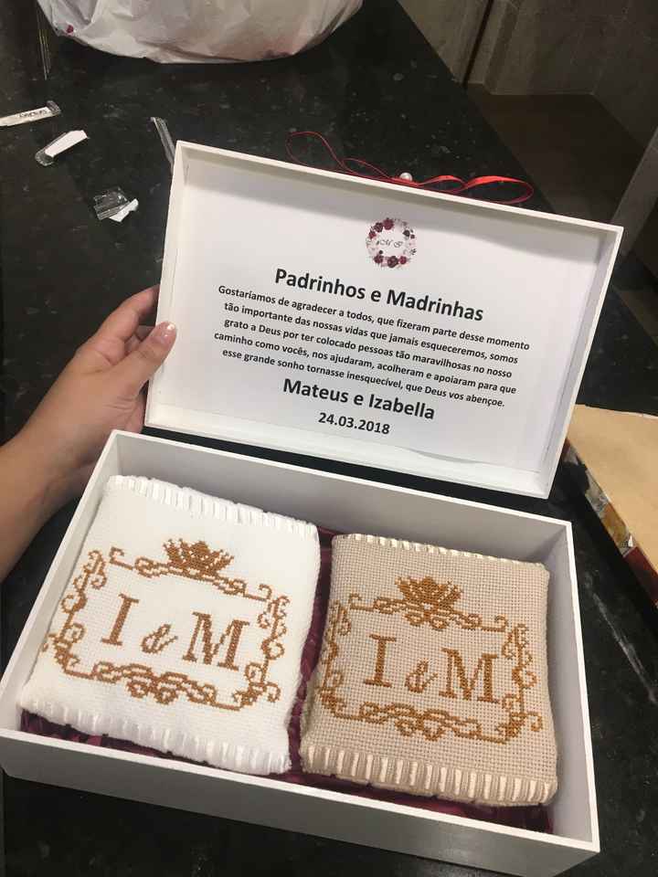 Lembrancinha dos padrinhos e das daminhas - 1