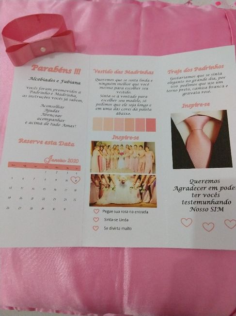 Convite dos Padrinhos- Diy(faça você mesma) - 3