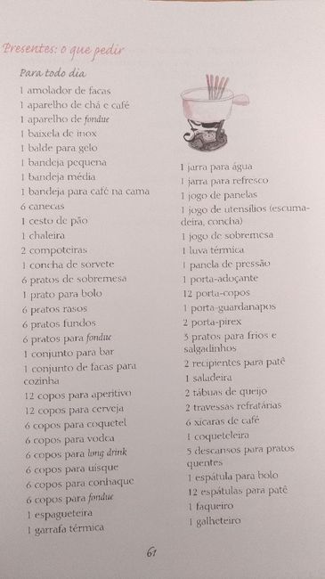 o que pedir no Enxoval da casa nova?! - 2