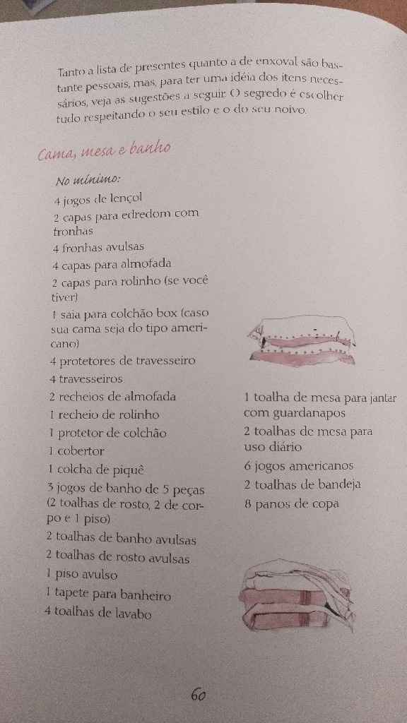 o que pedir no Enxoval da casa nova?! - 1