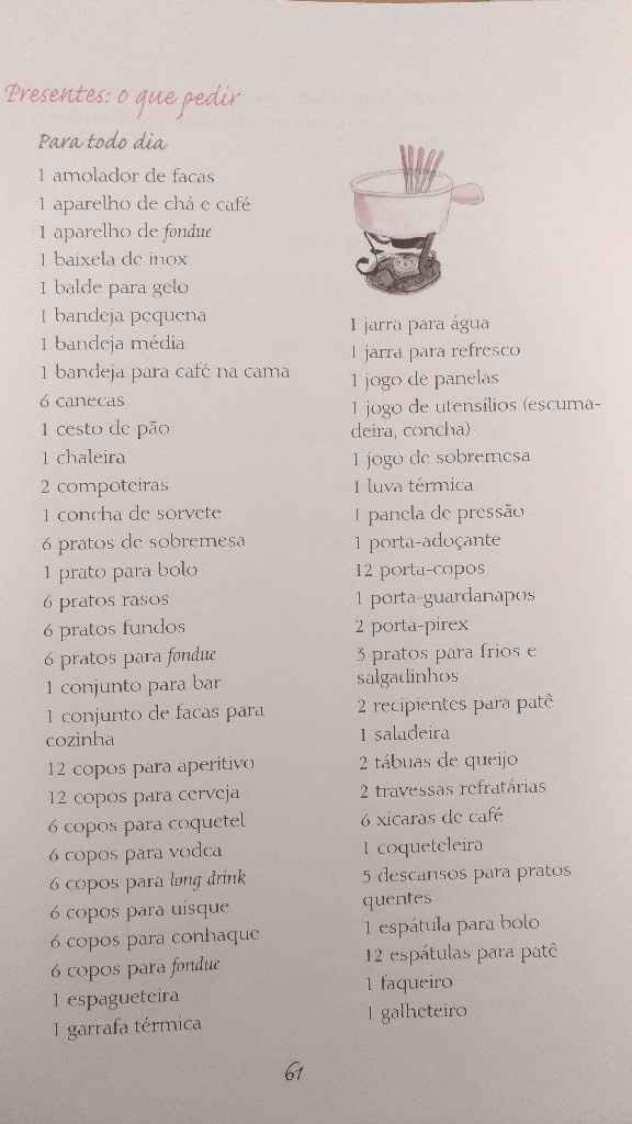 o que pedir no Enxoval da casa nova?! - 2