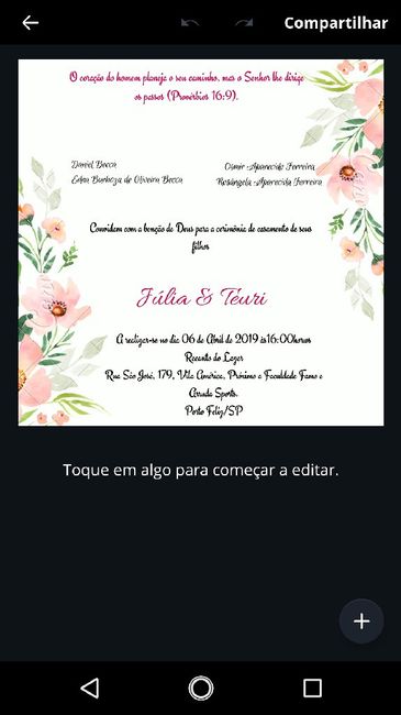 Protótipos convites - 2