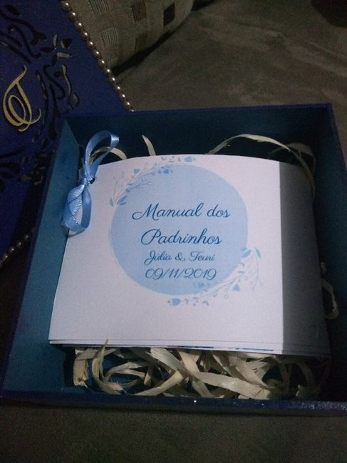 Caixa- convite dos padrinhos - 2