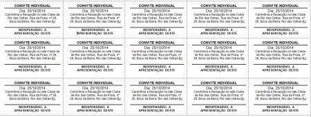 convite individual