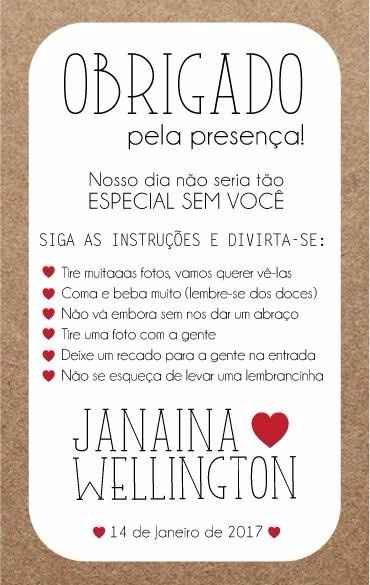Menu agradecimento 