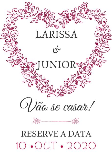 Anunciando o casamento! - 1