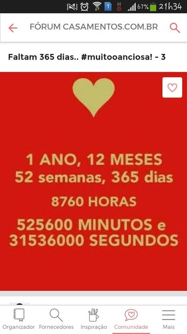 #falta 1 ano!    14/10/2016 - 2
