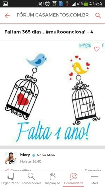 #falta 1 ano!    14/10/2016 - 3