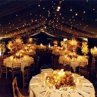 tenda com luzes