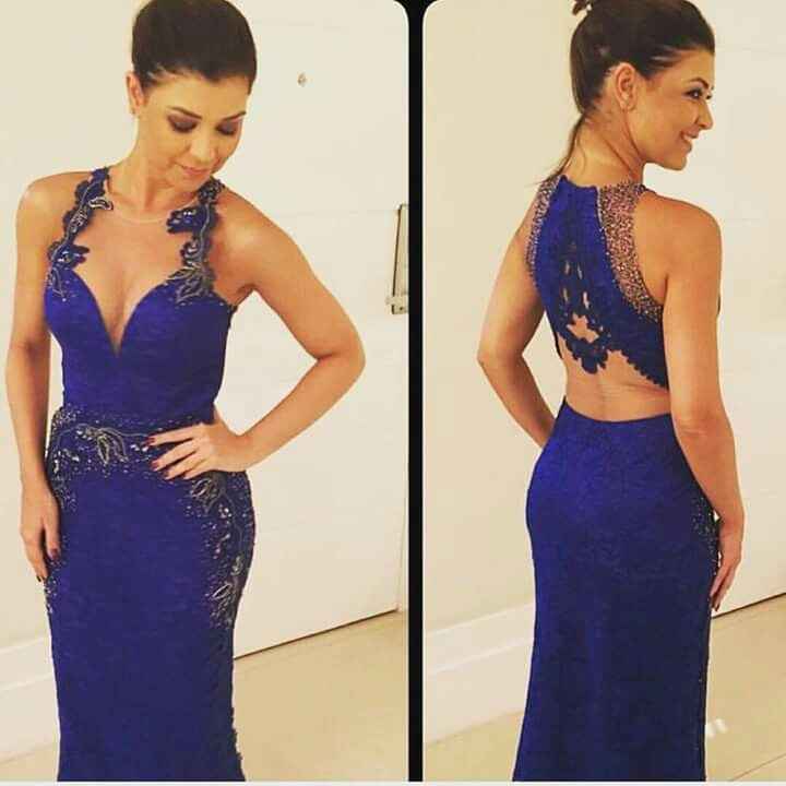 InspiraÇÃo: vestidos de madrinha tons de azul escuro - 8