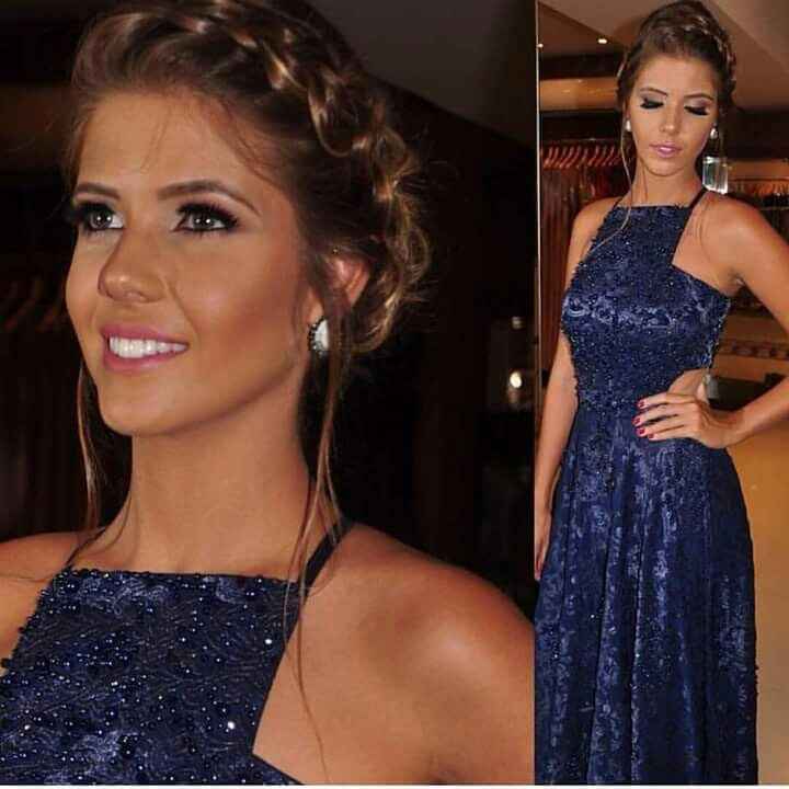 InspiraÇÃo: vestidos de madrinha tons de azul escuro - 11