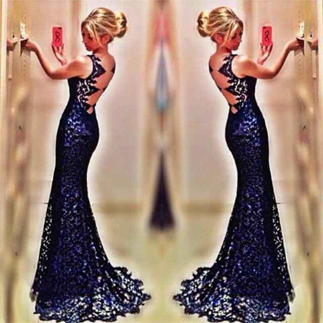 InspiraÇÃo: vestidos de madrinha tons de azul escuro - 14