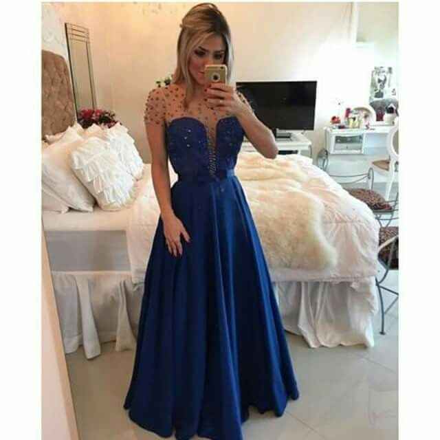 InspiraÇÃo: vestidos de madrinha tons de azul escuro - 15