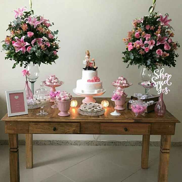 Inspiração: mesa para noivado/casamento - 1