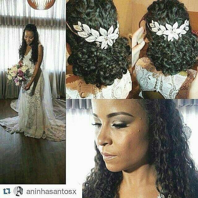 Penteados no dia do casamento: solto,  meio solto  ou totalmente preso ? - 7