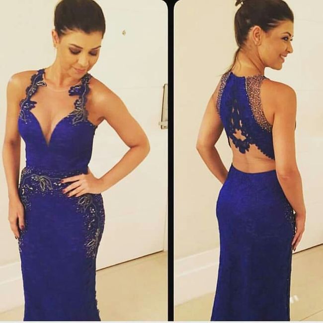 InspiraÇÃo: vestidos de madrinha tons de azul escuro - 8