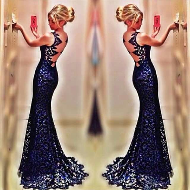 InspiraÇÃo: vestidos de madrinha tons de azul escuro - 14
