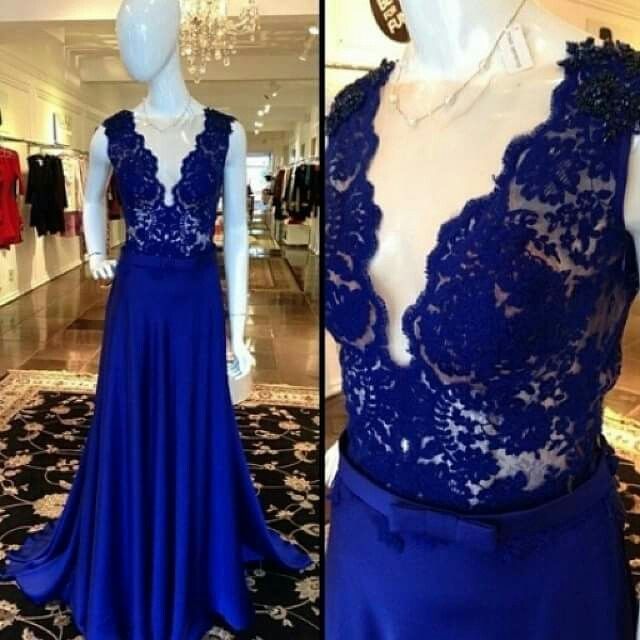 InspiraÇÃo: vestidos de madrinha tons de azul escuro - 18