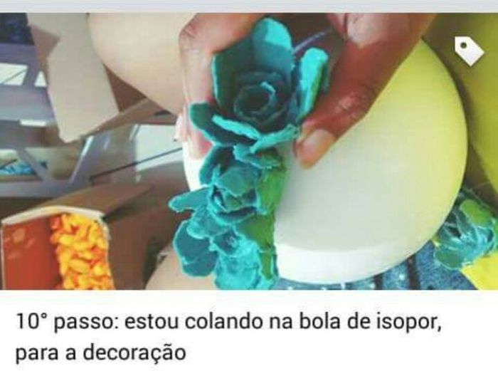 Diy: como fazer flores e luminÁria com caixa de ovo - 10