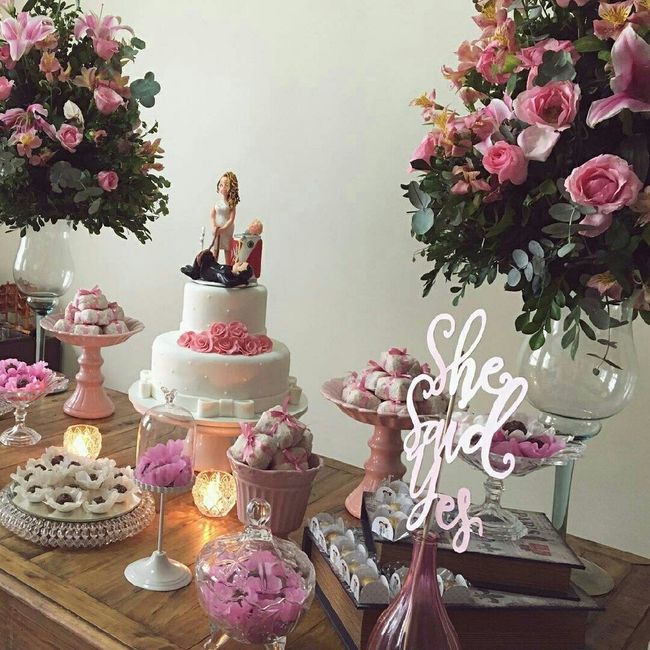 Inspiração: mesa para noivado/casamento - 6