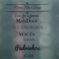Convites de padrinhos, damas e pajens - 1
