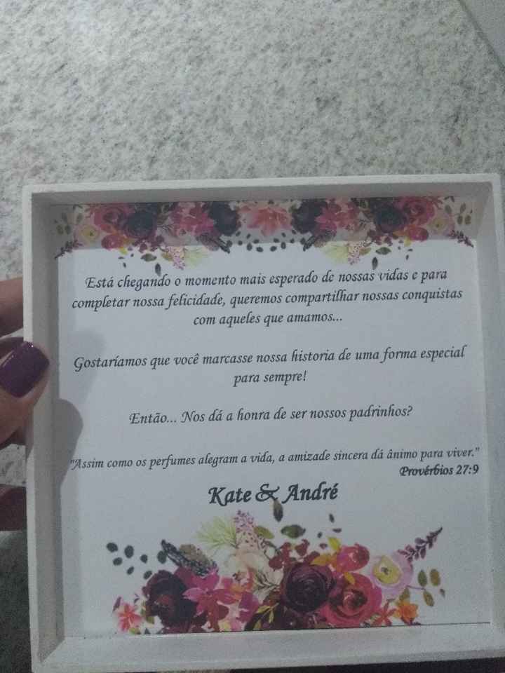 Convite padrinhos #vemver - 2