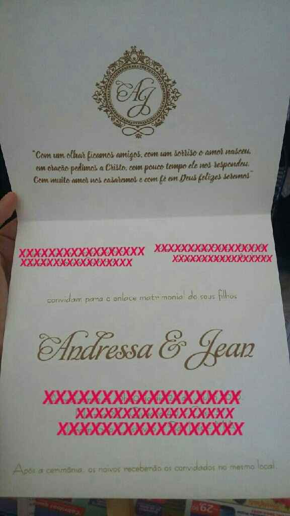 Meu convite de casamento - #vemver - 2