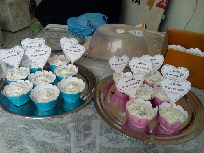 Cupcake com cartão