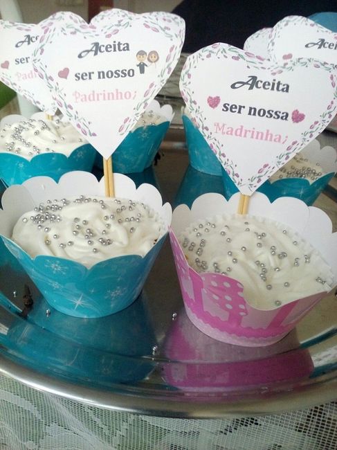 Cupcake com cartão