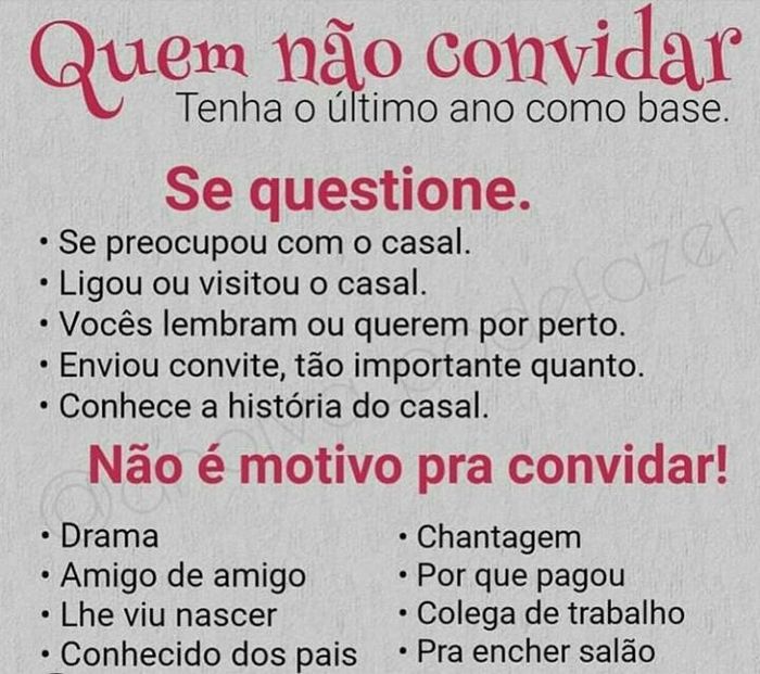 Lista de Convidados #dica - 1