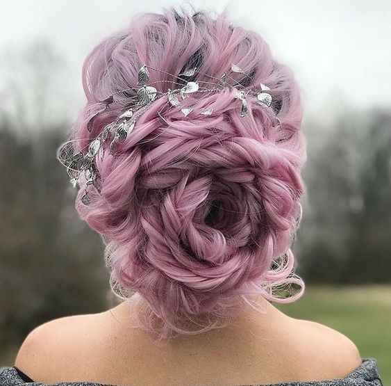 Penteado - Cabelo colorido