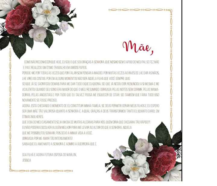 Texto para minha mãe