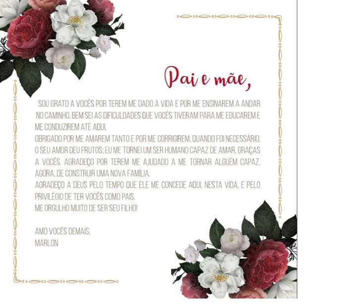 Texto para os pais do Marlon