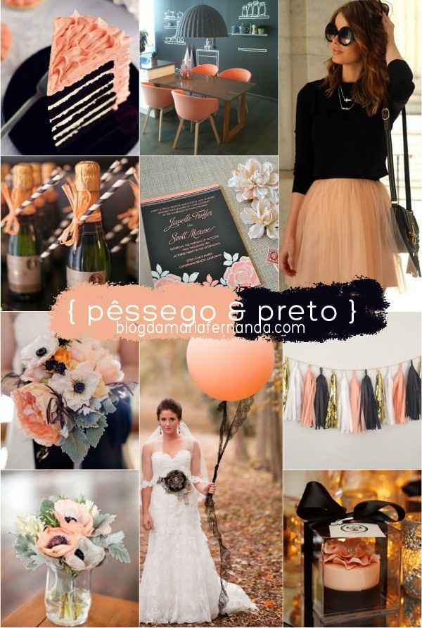 Paleta Pêssego e Preto