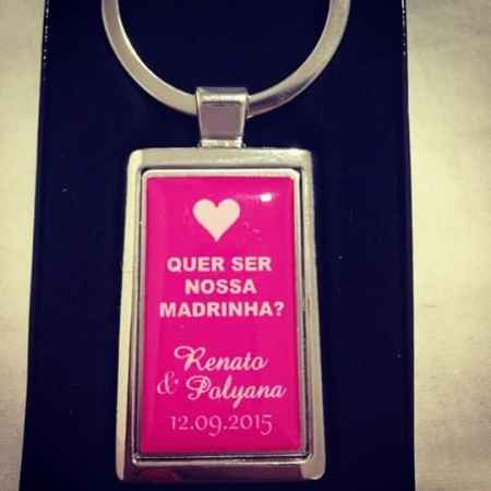 Lembrança para convidar padrinhos - 1