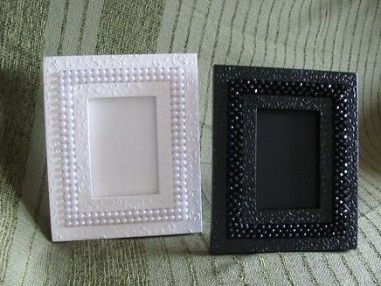 Porta retrato de perola branco (lembrancinha)