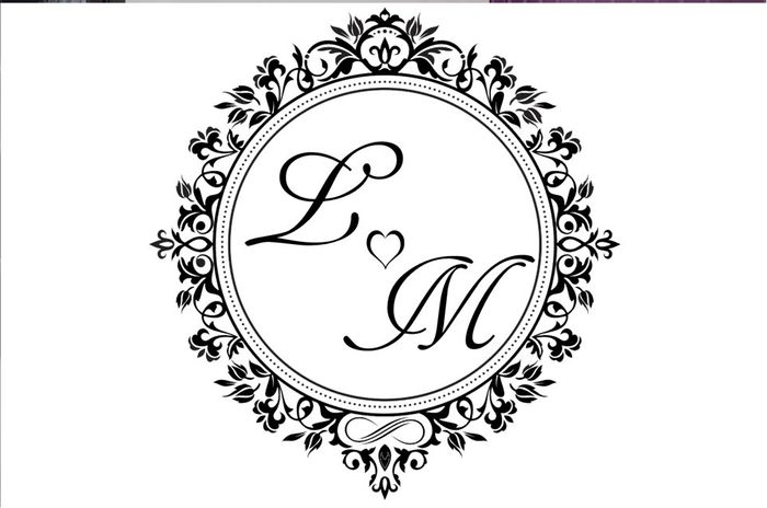 Monograma fundo branco