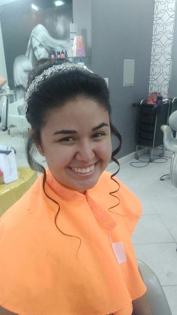 Primeiro Penteado Parte da Frente