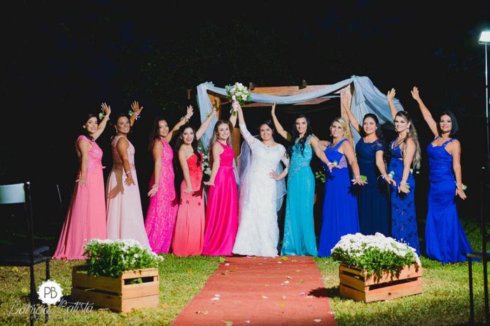 Madrinha lindas e Felizes