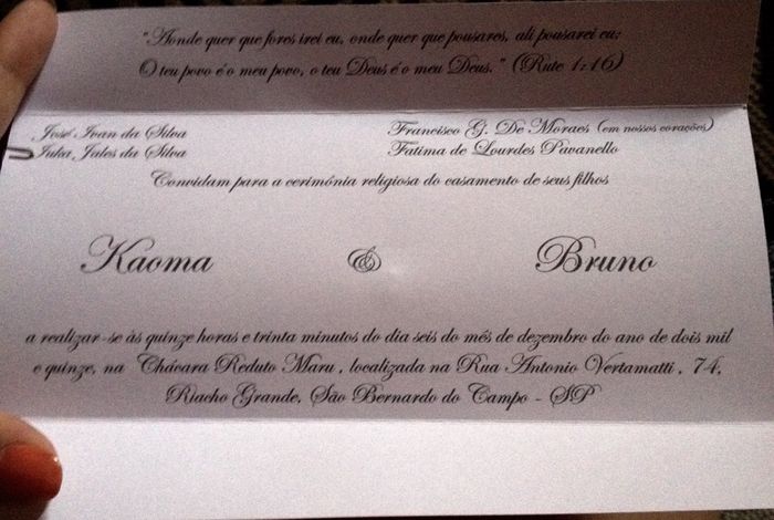 Meus convites chegaram #vemver - 2