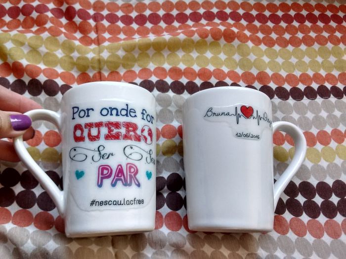 Adesivo aplicado na peça (criei 1 p frente e 1 p verso)