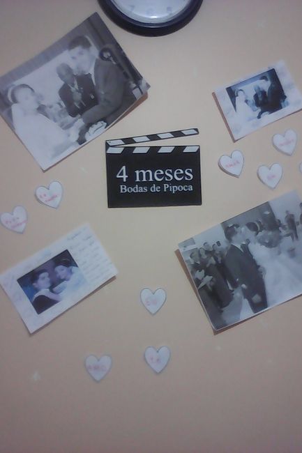 Decoraçao com fotos em preto em branco