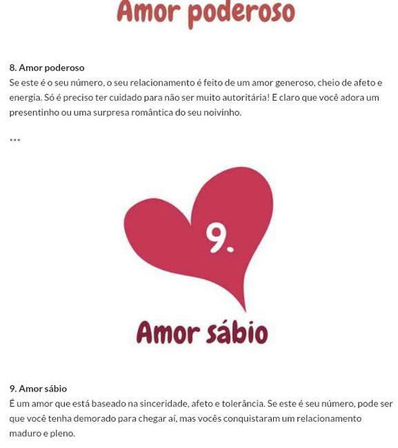 E o seu número do amor é… - 1