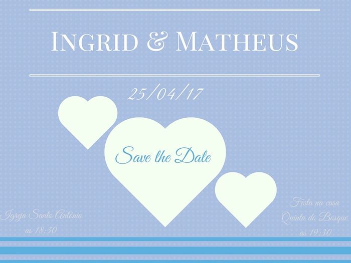 Qual o melhor save the date feito no canva para usar meninas?? - 2